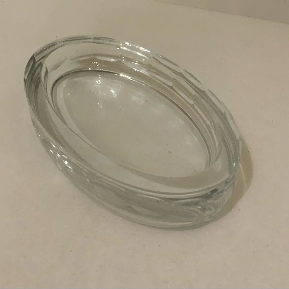 Resturation Hardware Heavy Glass Soap Dish